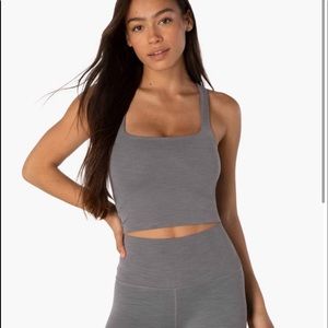 New! Large crop Beyond yoga 🧘‍♀️ Heather ribbed